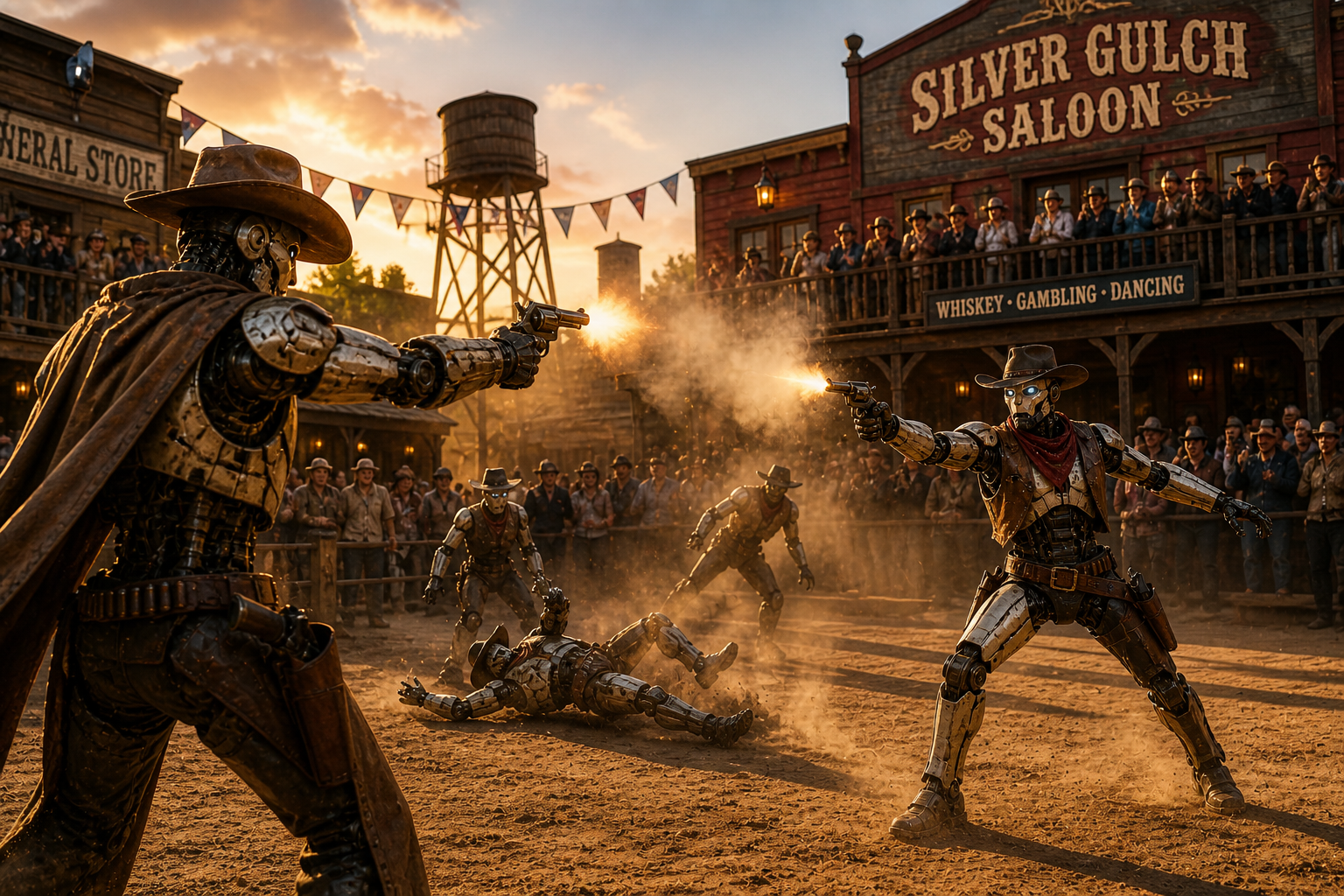 Robot saloon theater